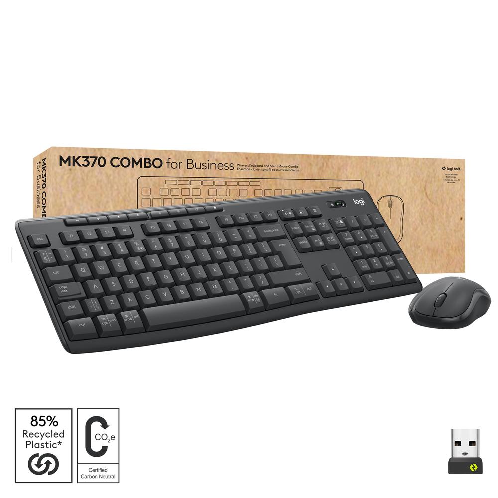 Teclado + mouse logitech mk370 combo for business wireles ingles (ee.uu)