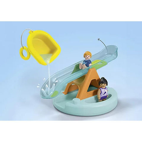 Playmobil junior aqua: isla de baño con tobogán