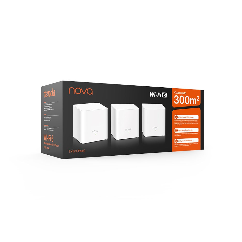 Punto de acceso wifi tenda ex3 ax1500 pack 3 unidades