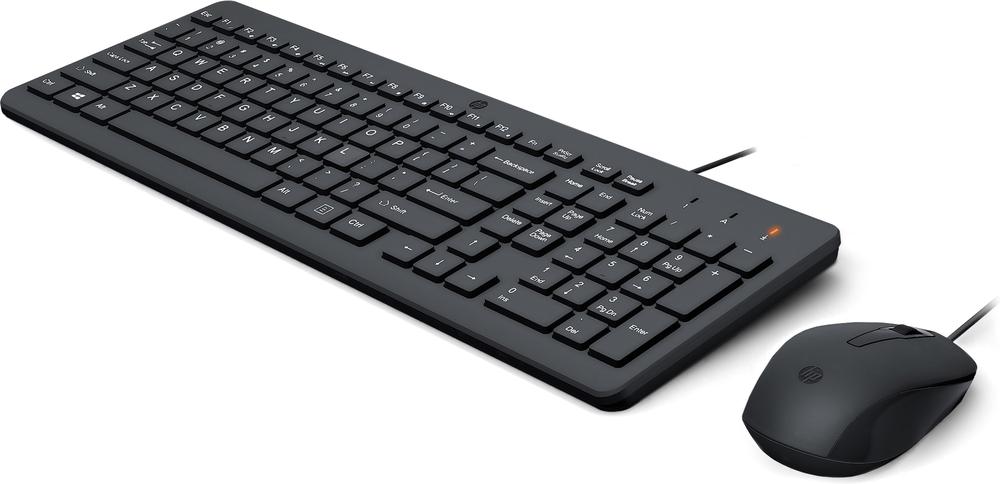 Kit teclado + mouse raton hp 150 cable