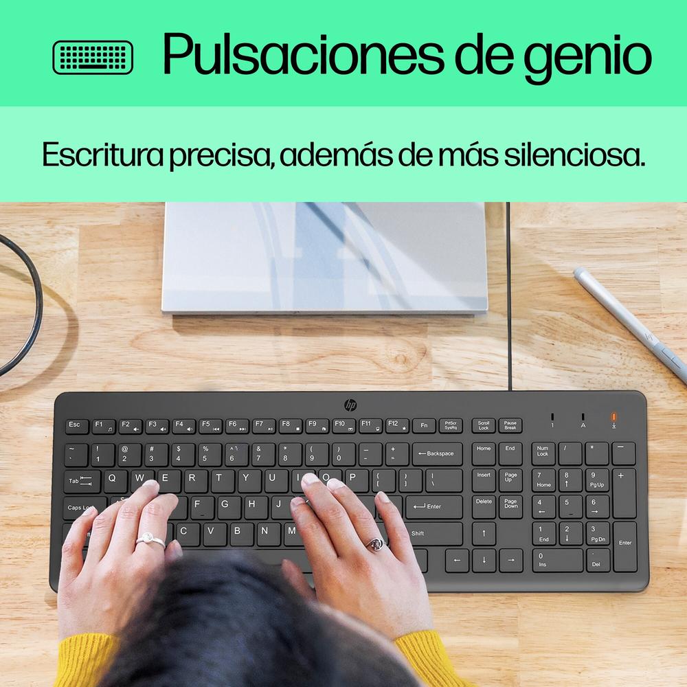 Kit teclado + mouse raton hp 150 cable