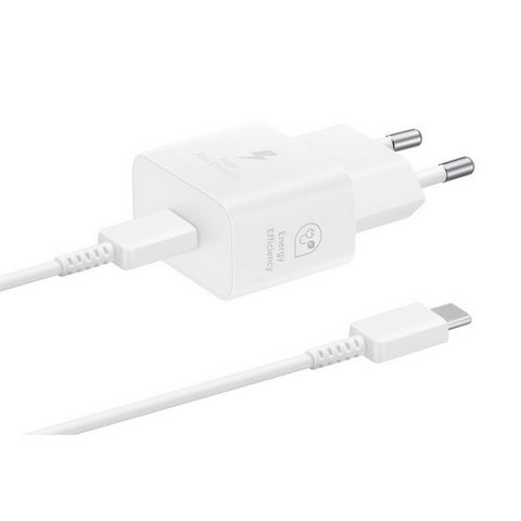 Cargador samsung ep - t2510xwegeu usb tipo c blanco 25w cable incluido