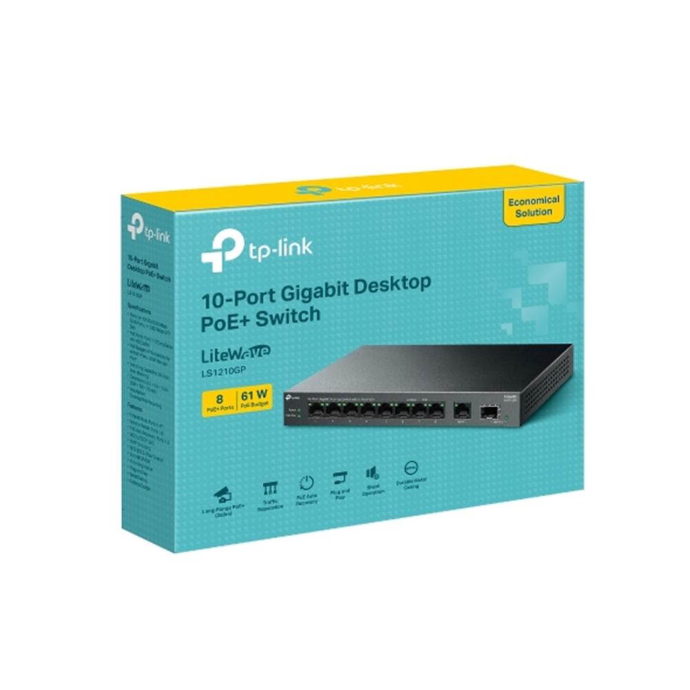 Switch tp - link ls1210gp 10 puertos