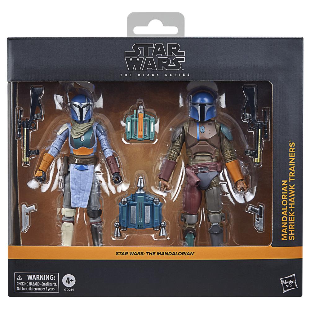 Set 2 figuras hasbro star wars the black series the mandalorian shriek -  hawk trainers