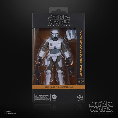 Figura hasbro star wars: the mandalorian the black series imperial armored commando