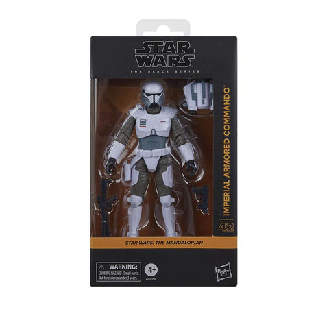 Figura hasbro star wars: the mandalorian the black series imperial armored commando