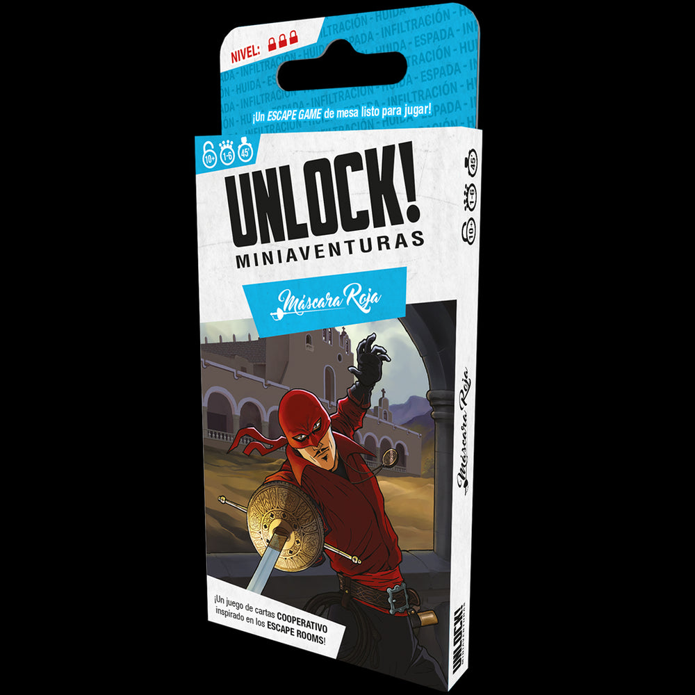 Juego de mesa unlock! miniaventuras máscara roja