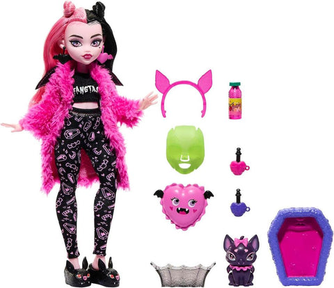 Muñeca mattel monster high fiesta de pijamas y mascotas