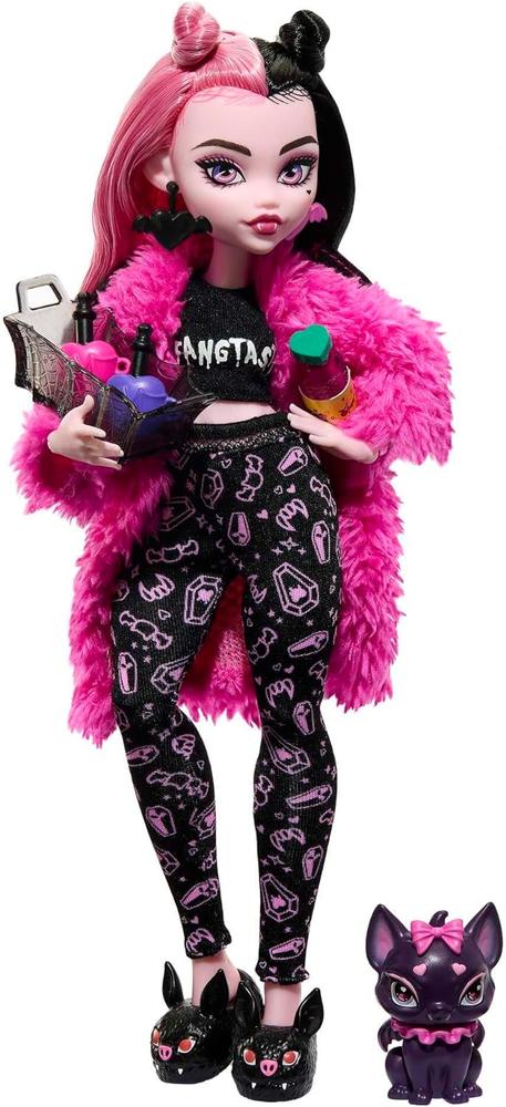 Muñeca mattel monster high fiesta de pijamas y mascotas