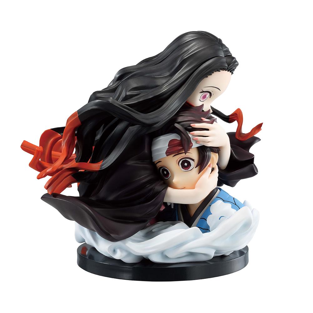 Figura ichbansho demon slayer kimetsu no yaiba tanjiro & nezuko kamado artscale memoria (locus)