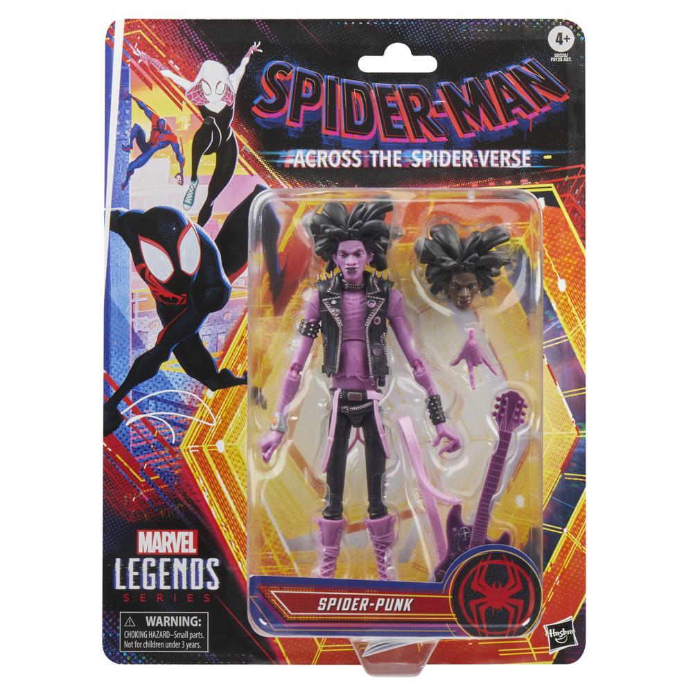 Figura hasbro marvel legends series spider - man across the spider - verse miles g. morales spider - punk