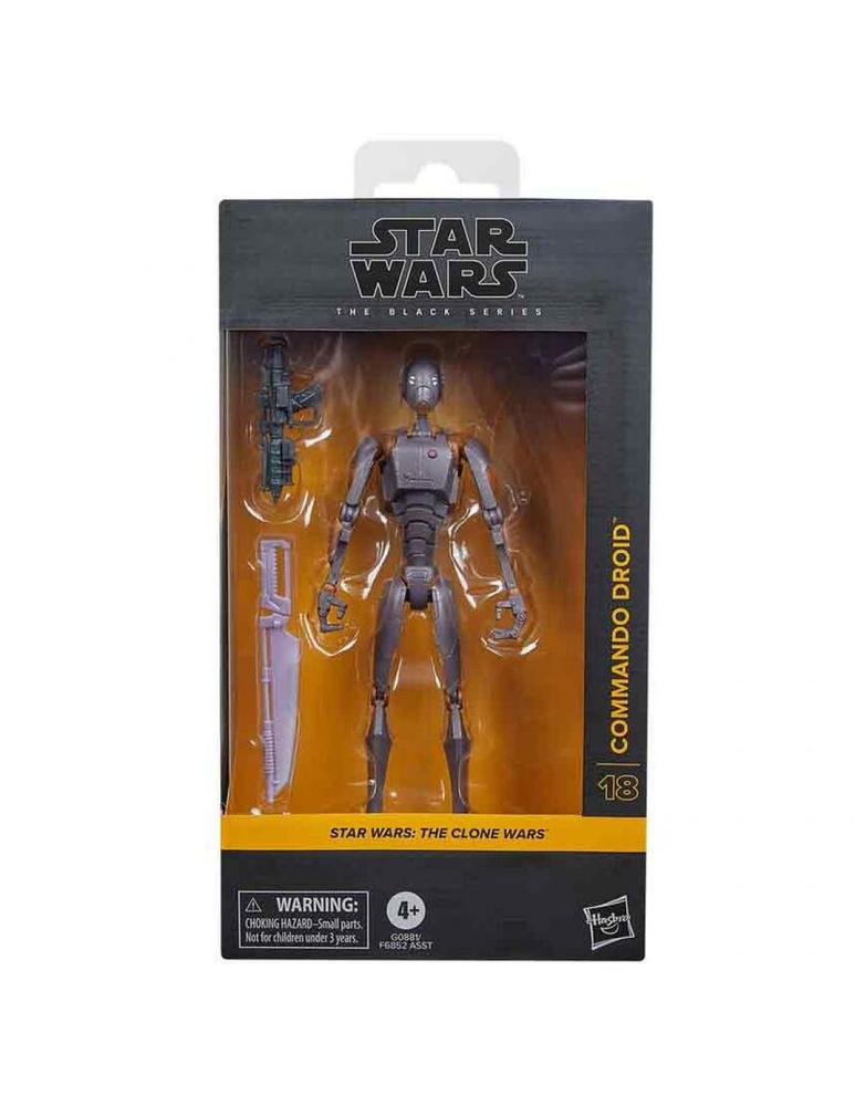 Figura hasbro star wars the clone wars the black series commando droid