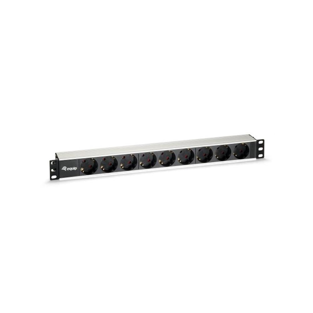 Regleta equip rack 19pulgadas 1u 9 tomas schucko