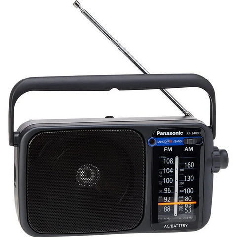 Radio panasonic rf - 2400deg - k altavoz entrada auriculares color negro