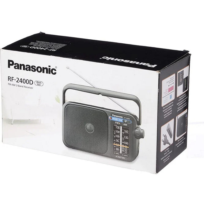 Radio panasonic rf - 2400deg - k altavoz entrada auriculares color negro