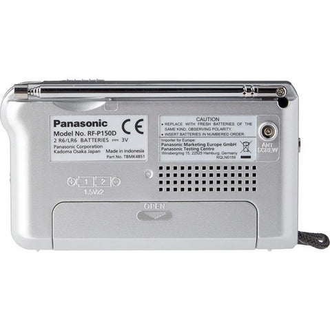 Radio panasonic rf - p150deg - s sintonizador afc color plata