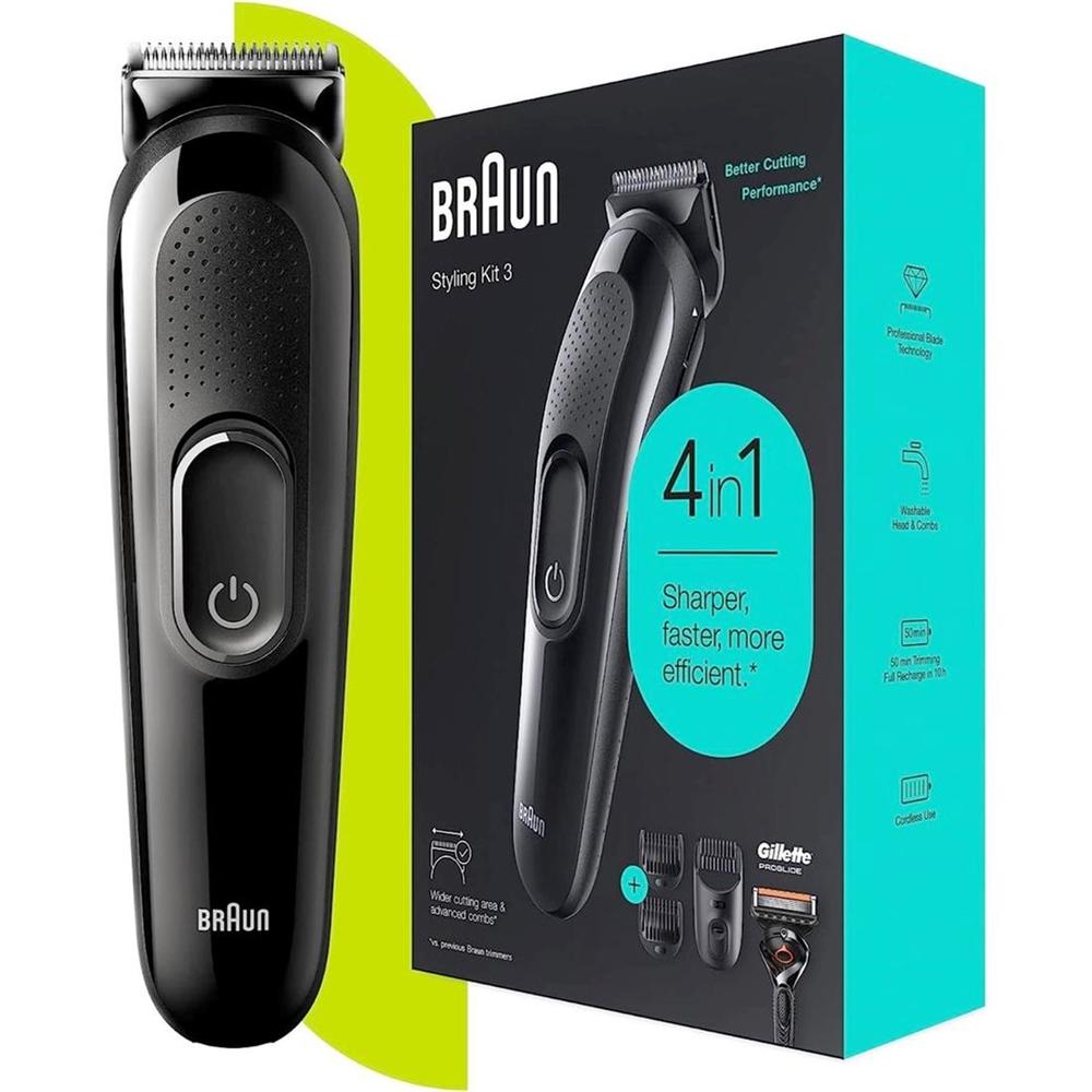 Barbero cortapelos braun sk3300 + gillete fusion