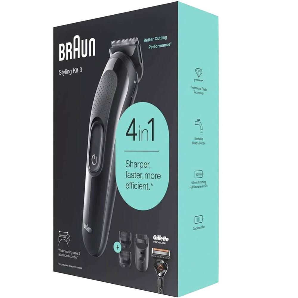 Barbero cortapelos braun sk3300 + gillete fusion