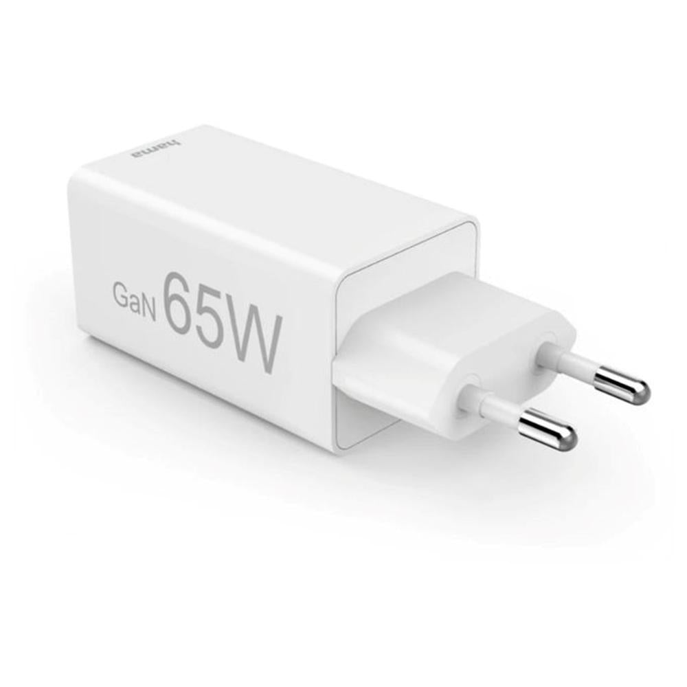 Cargador pared hama gan 65w 2 x usb tipo c 1 x usb tipo a blanco