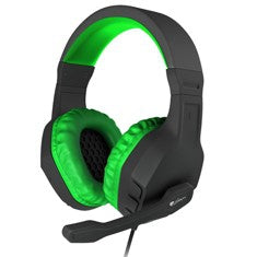 Auriculares con microfono genesis argon 200 gaming verdes mini jack 3.5mm x2