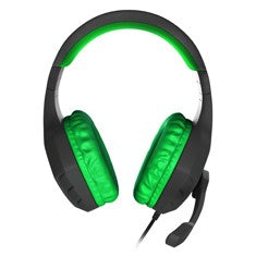 Auriculares con microfono genesis argon 200 gaming verdes mini jack 3.5mm x2