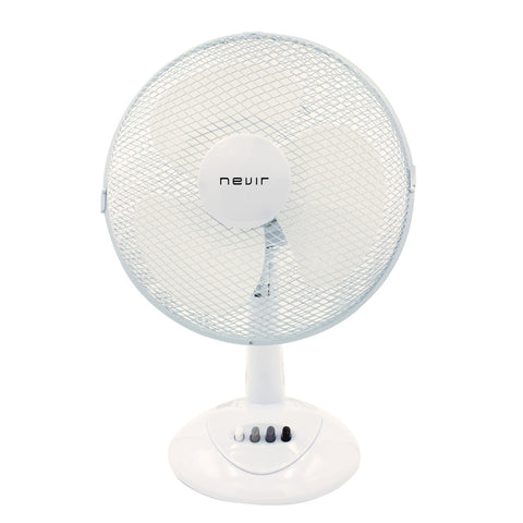 Ventilador de mesa nevir nvr - vm30 - bt 30cm -  33w -  3 velocidades -  aspas blancas