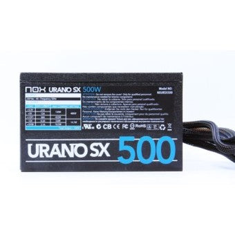 Fuente de alimentacion nox urano sx 500w gaming atx