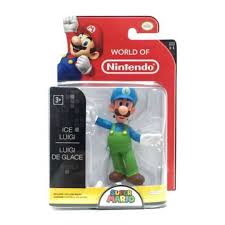 Figura nintendo w1 luigi de hielo 2.5pulgadas edición limitada