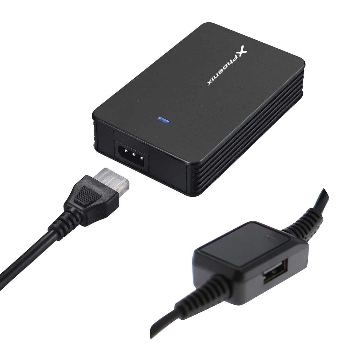 Adaptador cargador de corriente universal automatico  phoenix 40w  (incluye 5 conectores)  para portatiles y netbooks con puerto usb