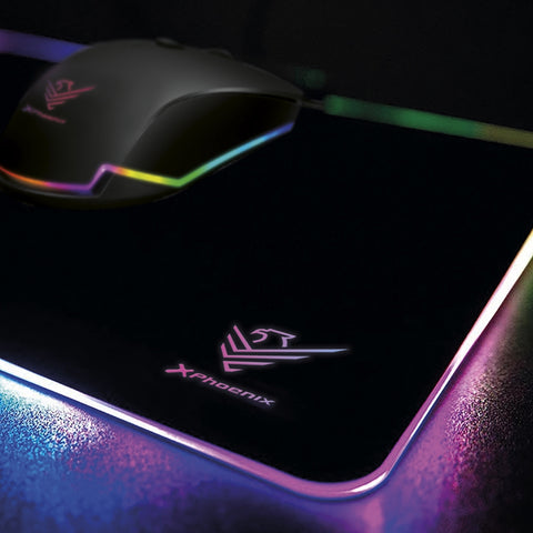 Alfombrilla gaming factor - xpad rgb negra