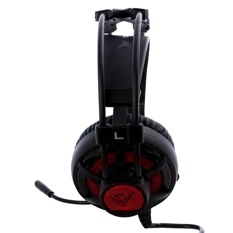 Auriculares gaming con microfono phoenix factorheadset led cable jack y adaptador doble