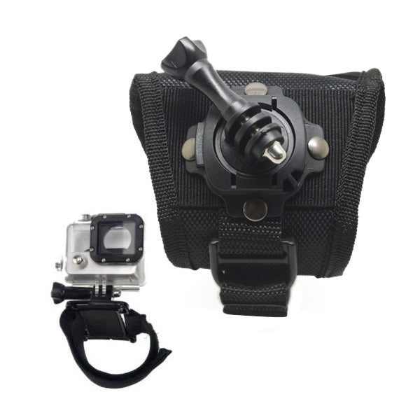 Accesorio soporte muñeca ajustable con rotacion velcro de 360 phoenix para camaras sport & gopro hero 4 - 3+ - 3 - 2 - 1 de color negro 360 - degree rotation glove - style mount