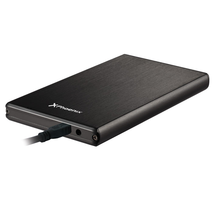 Caja externa portatil - carcasa sdd - hdd para disco duro phoenix phharddiskcase usb 3.0 sata 2.5pulgadas aluminio color negro