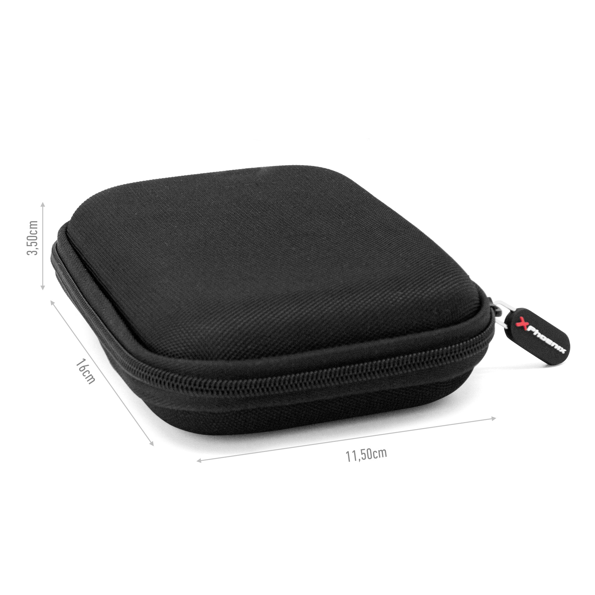 Phoenix technologies  funda para disco duro externo 2.5 rígida estuche de viaje acolchado para hdd portátiles pasaporte impermeable color negro