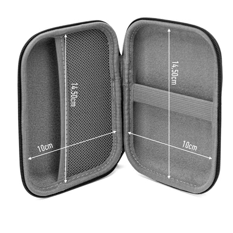 Phoenix technologies  funda para disco duro externo 2.5 rígida estuche de viaje acolchado para hdd portátiles pasaporte impermeable color negro