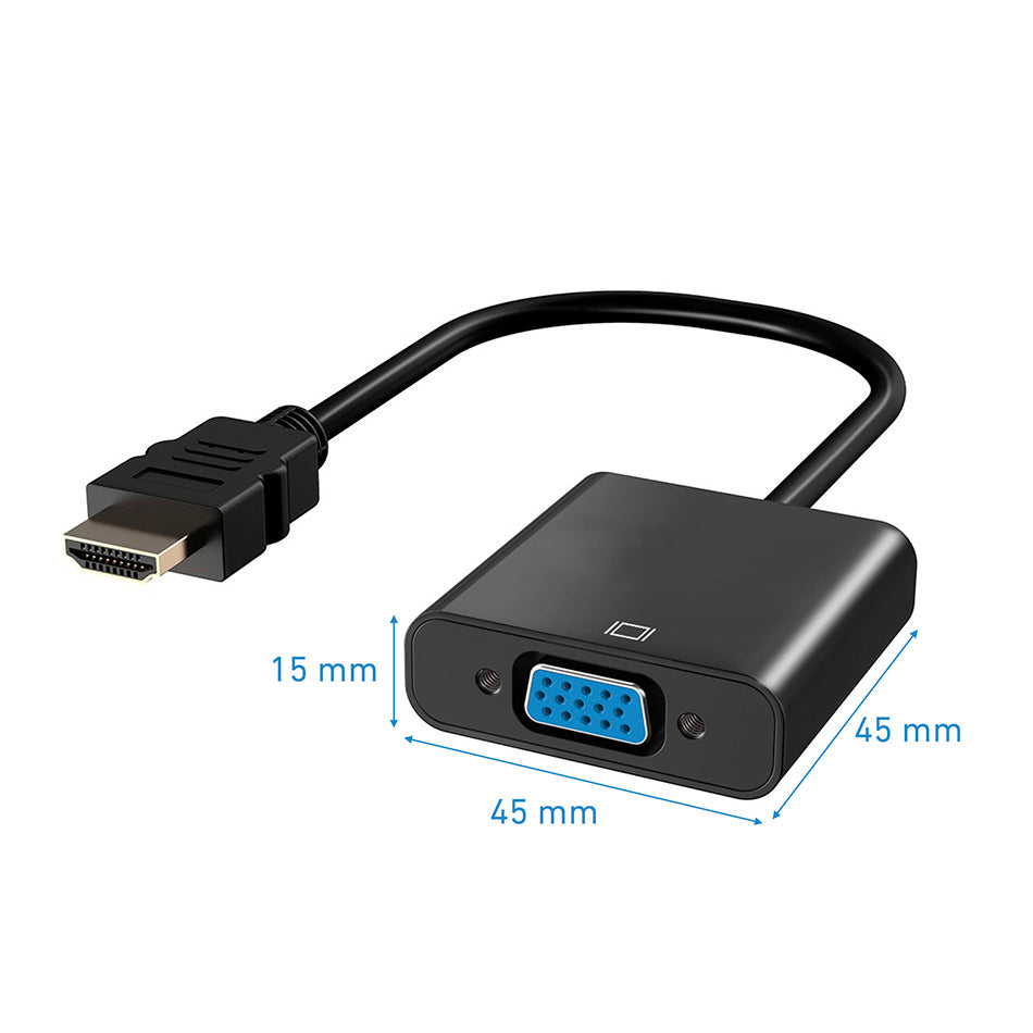 Adaptador hdmi a vga m - h fhd 1080p