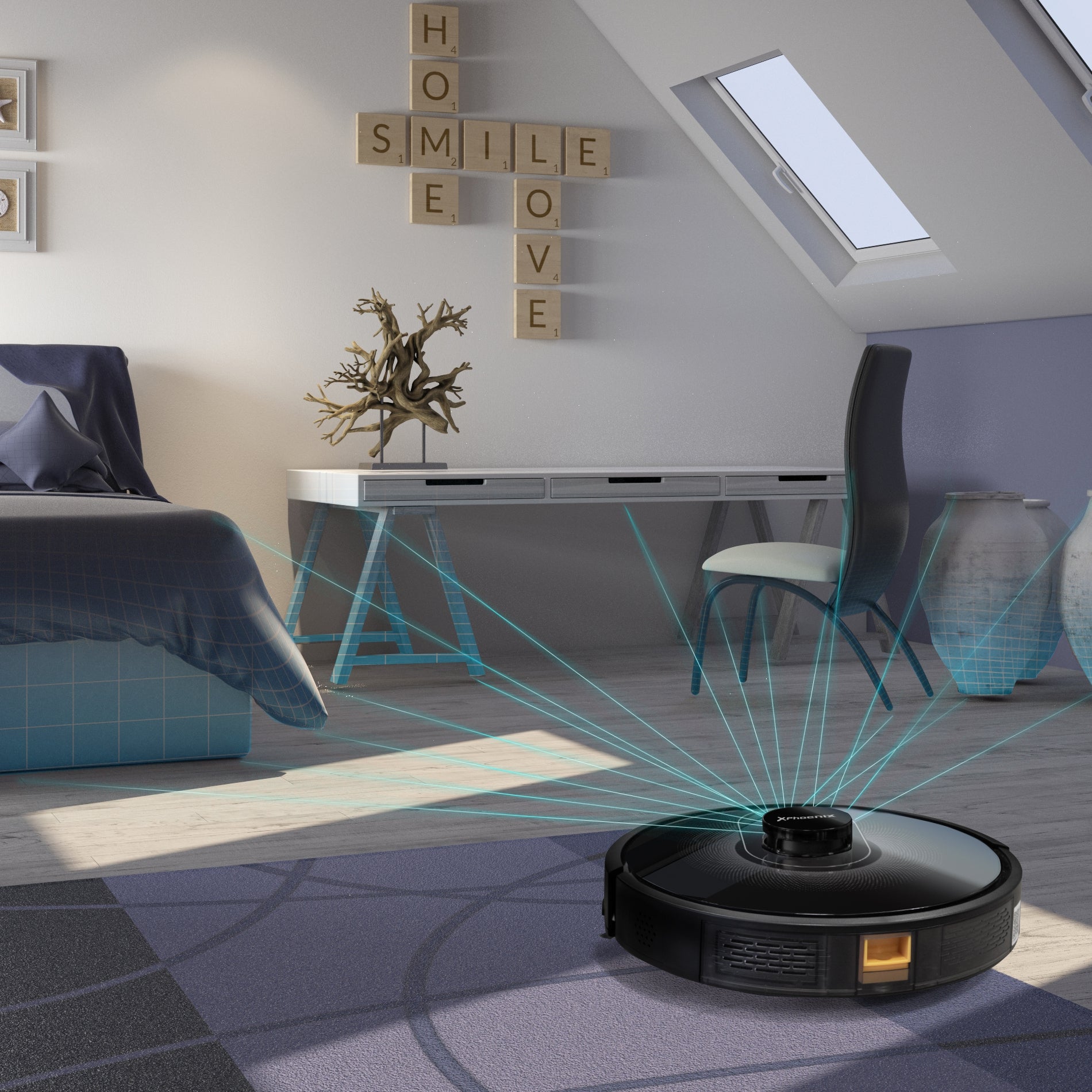 Robot aspirador laserbot360 con mapeo y navegación inteligente