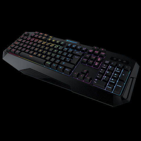 Teclado gaming phoenix con cable luz rgb 9 modos de iluminación 4 botónes macro 12 teclas multimedia