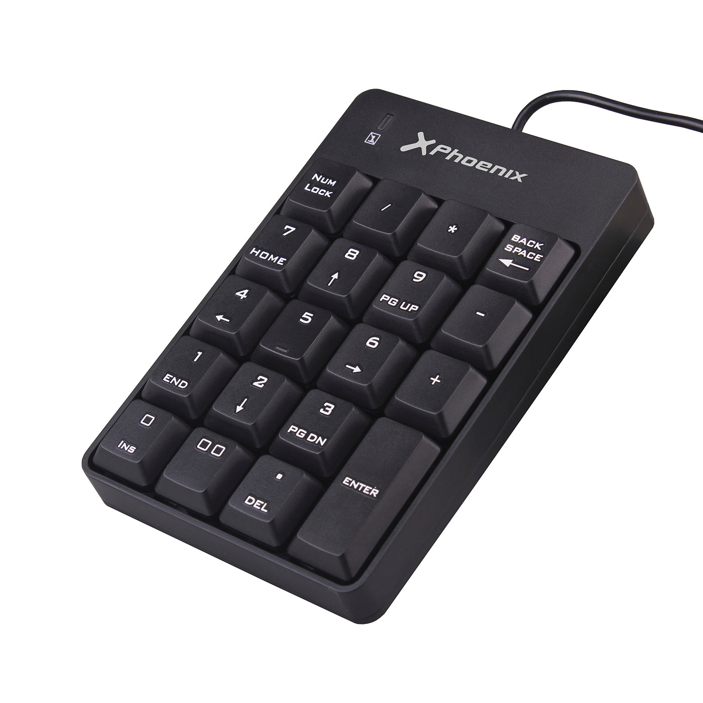 Teclado numerico con cable usb negro