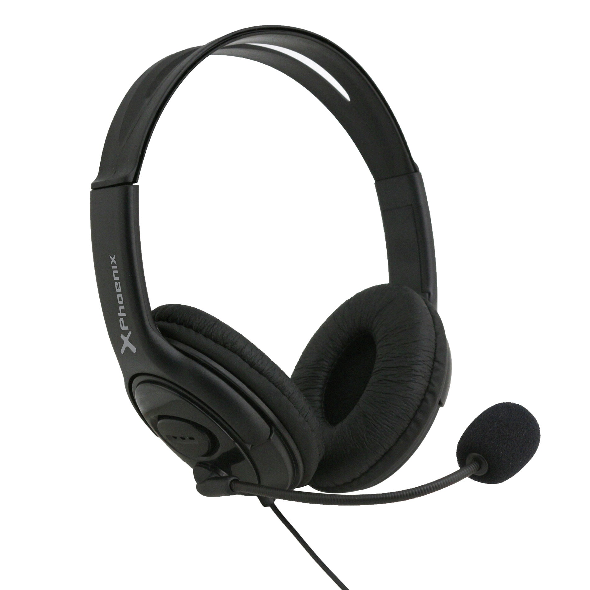 Auriculares oficina con microfono phoenix soundcall conector jack con adaptador