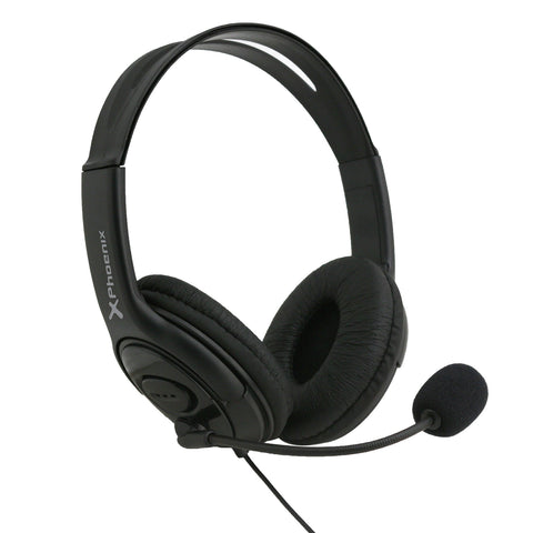 Auriculares oficina con microfono phoenix soundcall conector jack con adaptador
