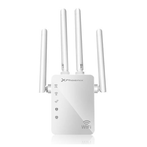 Repetidor extensor wifi cuatro antenas 5ghz dual band phoenix