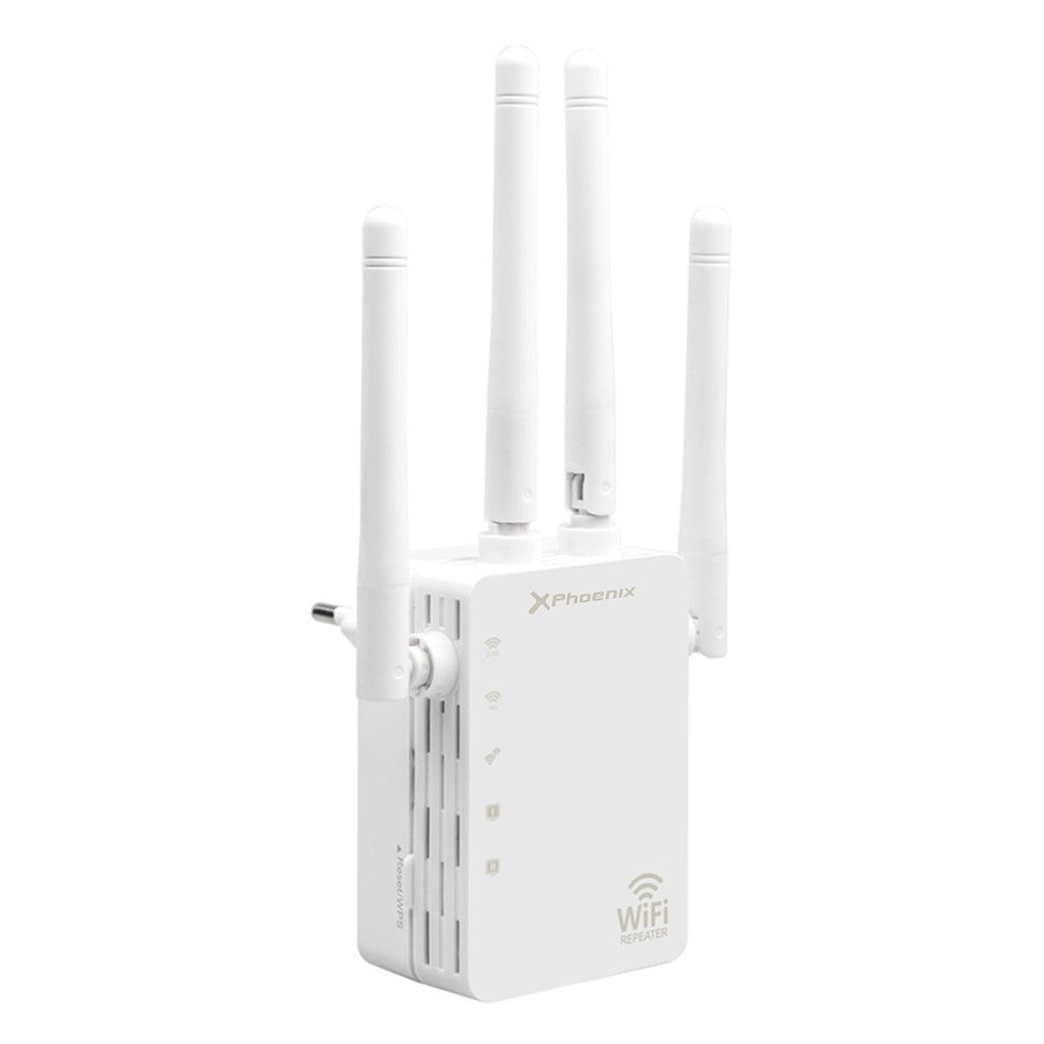 Repetidor extensor wifi cuatro antenas 5ghz dual band phoenix