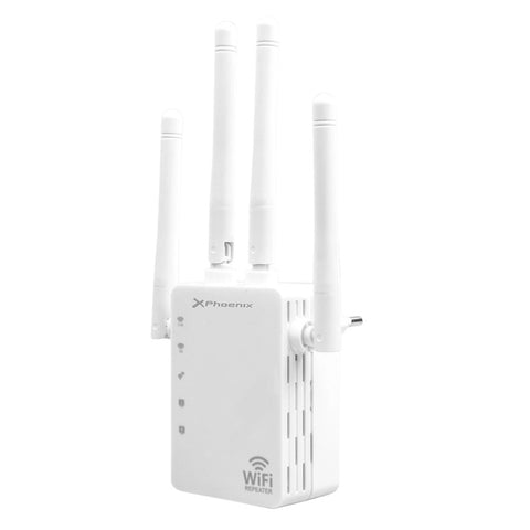 Repetidor extensor wifi cuatro antenas 5ghz dual band phoenix