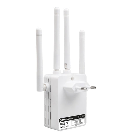 Repetidor extensor wifi cuatro antenas 5ghz dual band phoenix