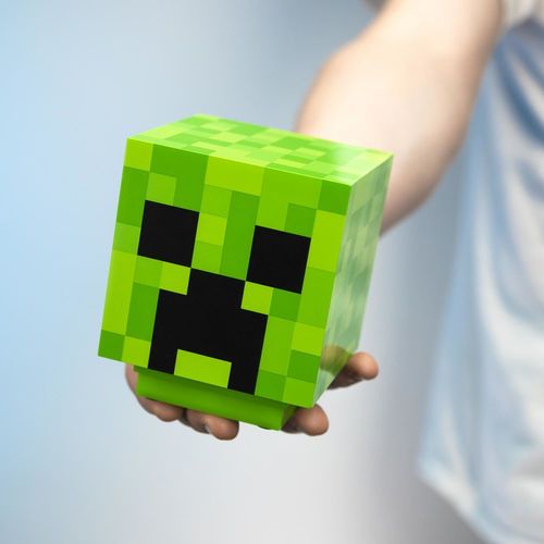 Lampara paladone minecraft creeper verde