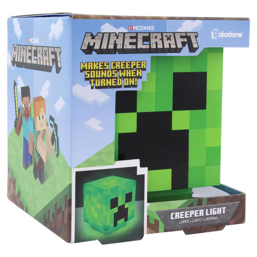 Lampara paladone minecraft creeper verde