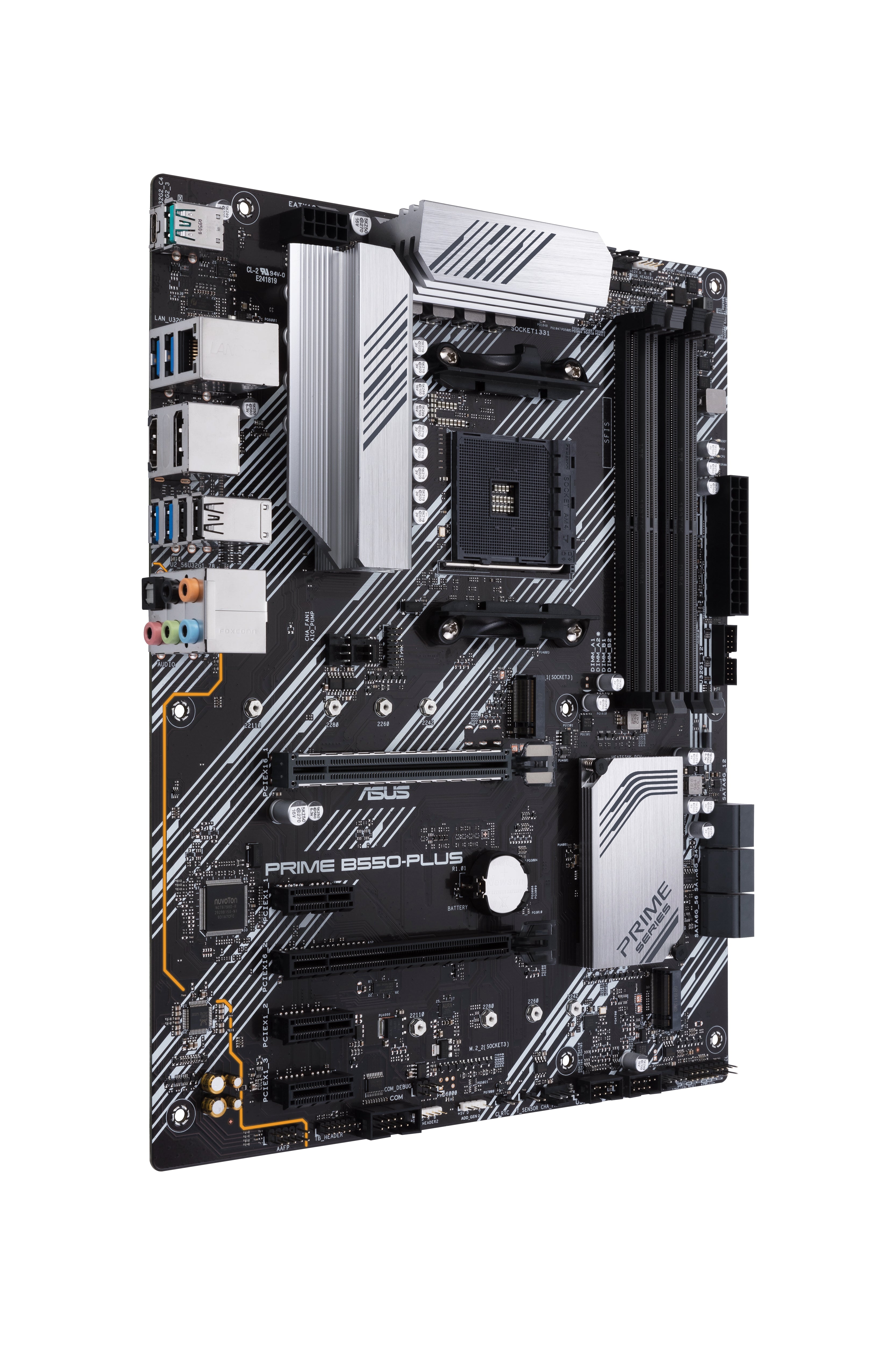 Placa base asus amd prime b550 - plus atx -  4x ddr4 -  6x sata 6gb - s -  5x usb 3.2 -  1x usb tipo c -  2x usb 2.0 90mb14u0 - m0eay0