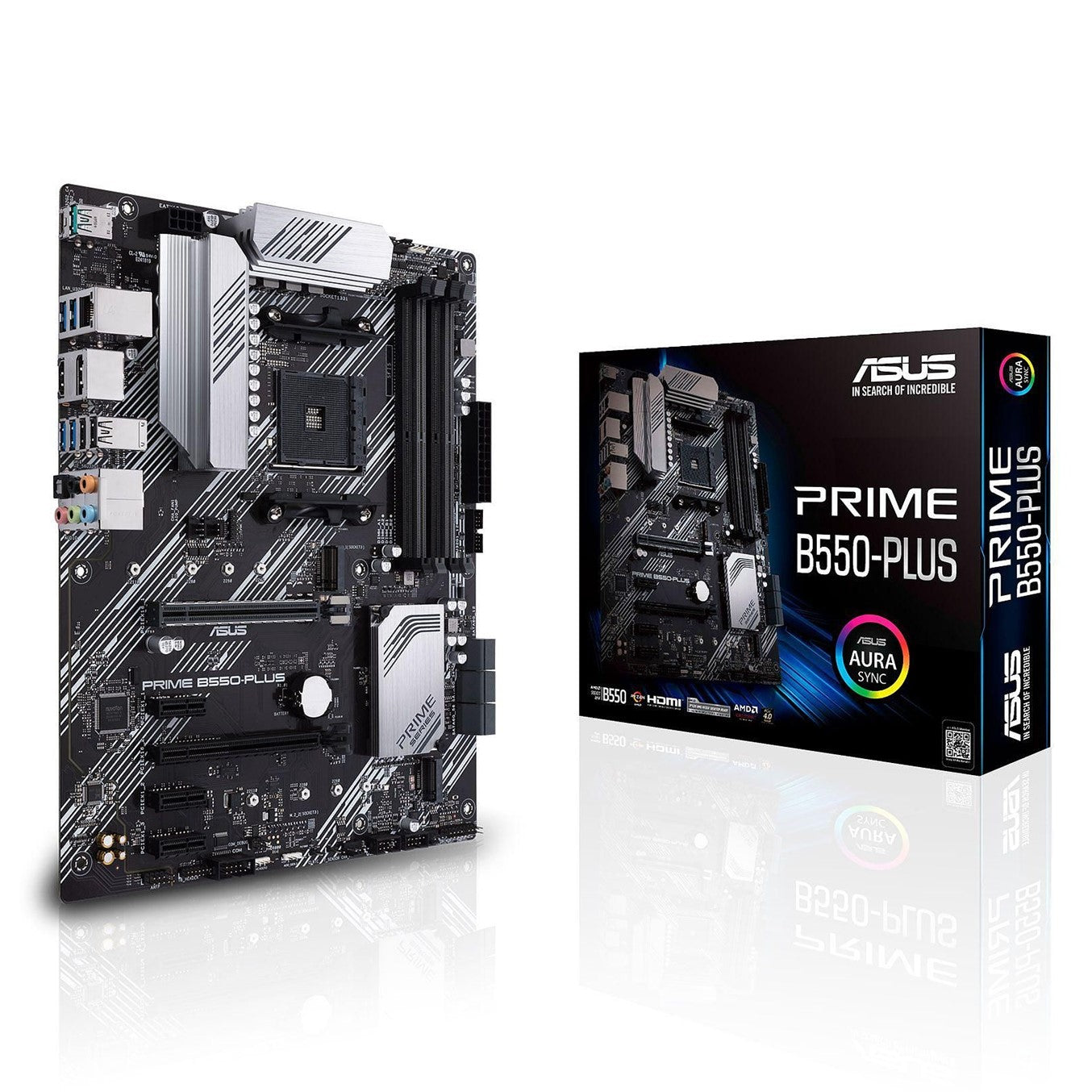 Placa base asus amd prime b550 - plus atx -  4x ddr4 -  6x sata 6gb - s -  5x usb 3.2 -  1x usb tipo c -  2x usb 2.0 90mb14u0 - m0eay0