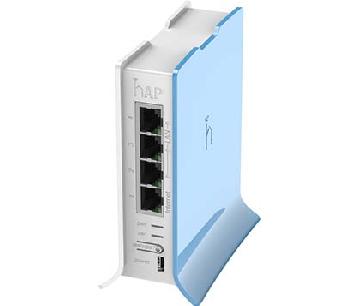 Mikrotik router board rb - 941 - 2nd - tc hap lite formato torre 650mhz cpu 32mb ram 4xlan 2.4ghz 802b - g - n 2x2 wireless
